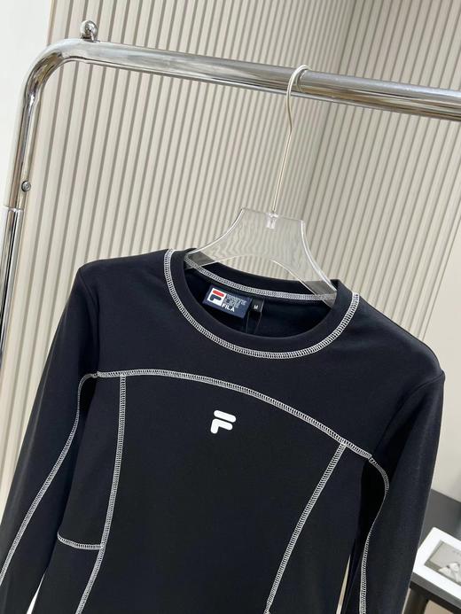 D110710女子针织长袖衫25秋冬新款修身加绒内搭潮流长T女 商品图8