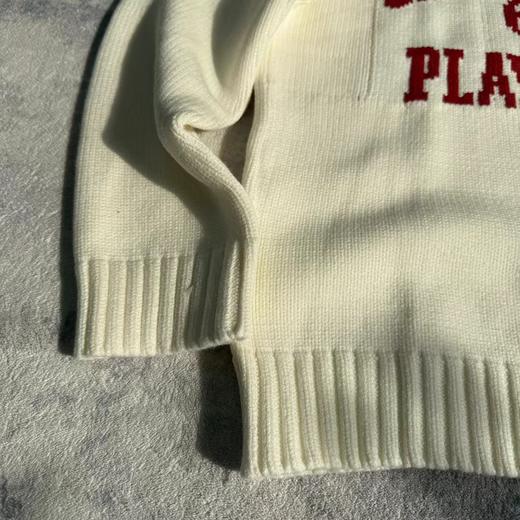 D110757超厚实五道杠提花logo圆领针织衫毛衣 商品图10