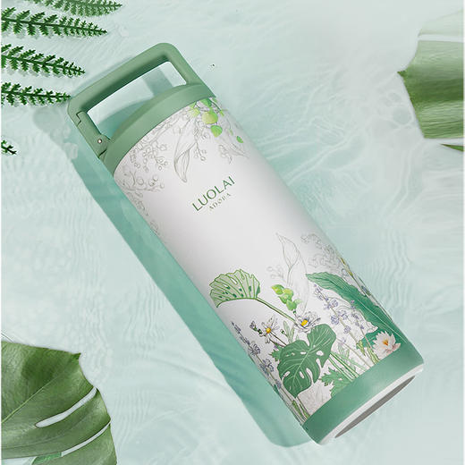 罗莱礼品-蕉叶铃兰保温杯 商品图1