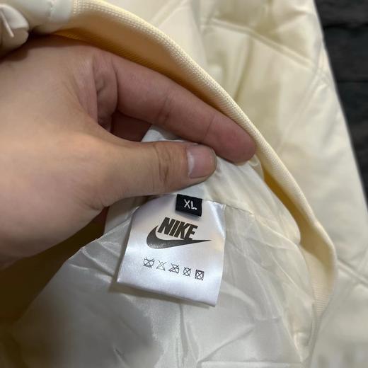 D110797复古菱格背后logo贴布绣棒球服棉服夹克外套 商品图8