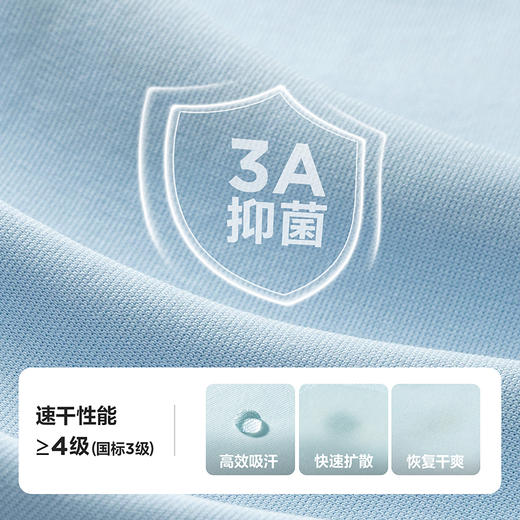 [吸湿速干]迷你巴拉男女童长袖T恤秋凉感抑菌宽松插肩袖上衣 商品图3