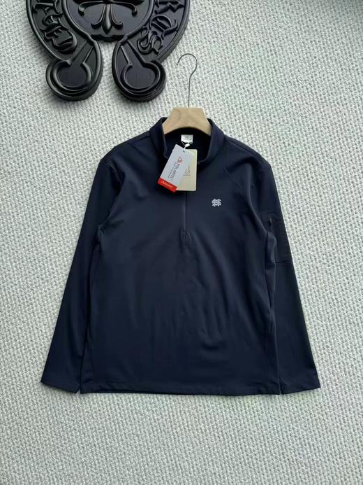 D110754抓绒衣保暖男士POLARTEC混纺半拉链长袖T恤打底卫衣 商品图12