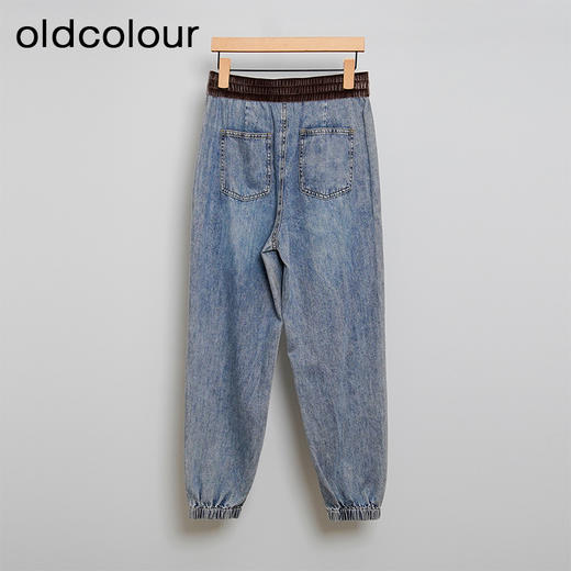 oldcolour欧珂春秋季时尚休闲纯棉锥形水洗牛仔长裤女N33113308 商品图1