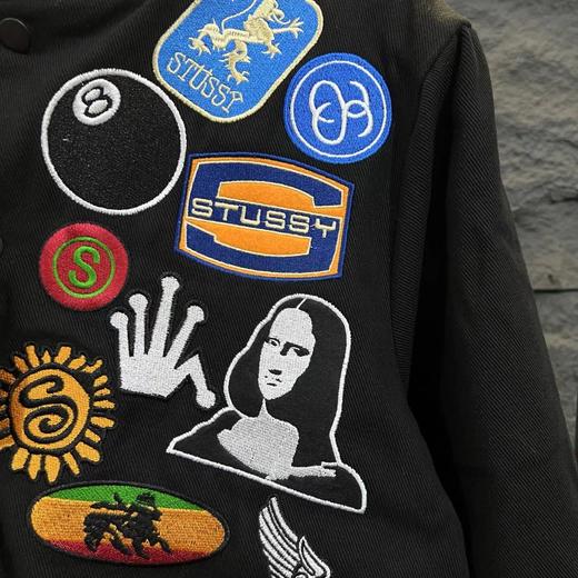 D110705新款徽章贴布刺绣棒球服加棉夹克棉服男女同款 商品图7