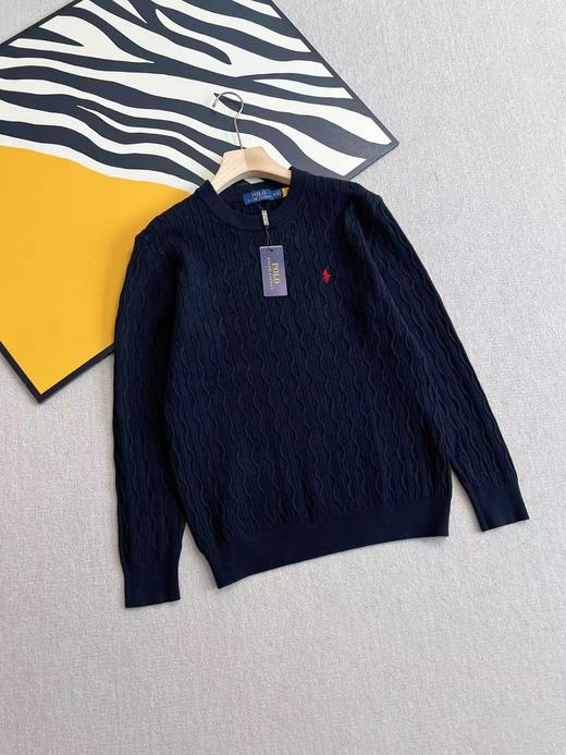 D110720秋冬季圆领麻花羊毛衫男女情侣款休闲毛衣 商品图7