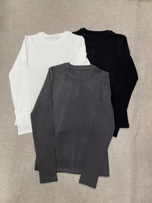 D110703女装修身圆领指孔打底衫2025秋冬季新品内搭长袖打底衫 商品图8