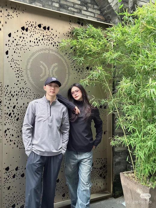 D110712男款运动舒适内里加绒保暖半拉链长袖T抓绒轻柔舒适半拉链套头衫 商品图14