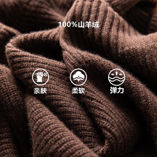 100%山羊绒时尚高领开衫羊绒衫针织外套 商品图1