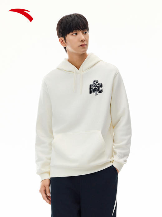 安踏男式加绒宽松加厚运动卫衣152548706N 商品图0