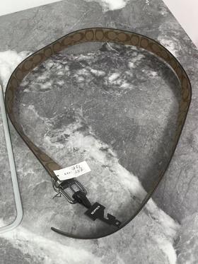 瑕疵 COACH/蔻驰 男士金属针扣花纹纹路皮带腰带