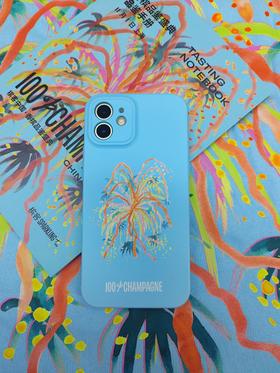 【槟客周边】| Sparklingplus 2025酒展主题 蓝色烟火 】防摔菲林软壳手机壳