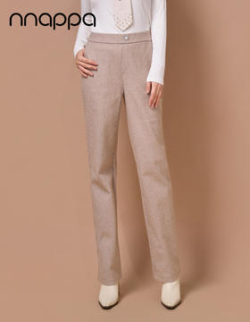 秋冬毛呢单层通勤烟管裤DX336