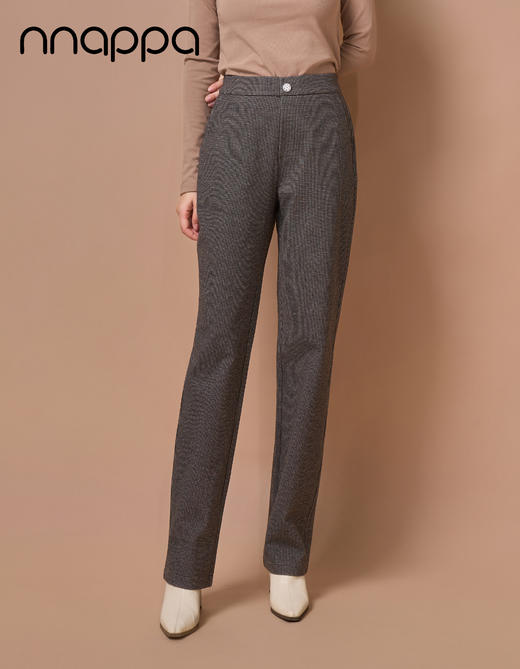 秋冬毛呢单层通勤烟管裤DX336 商品图1