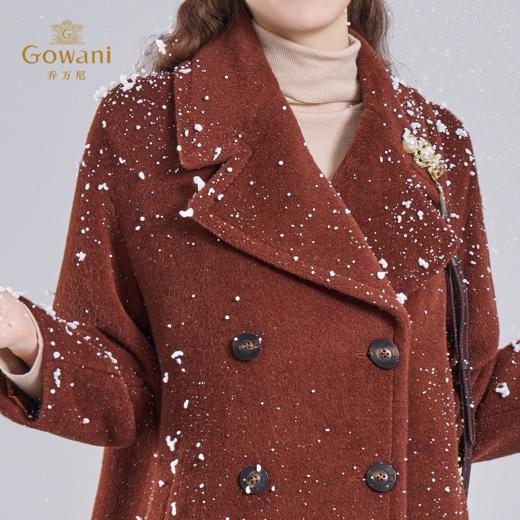 乔万尼羊毛大衣外套女秋冬高级感秋冬新款羊驼毛ET4A845 商品图4