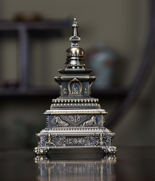 亿缘仟品宝箧印塔纯铜摆件 商品图0
