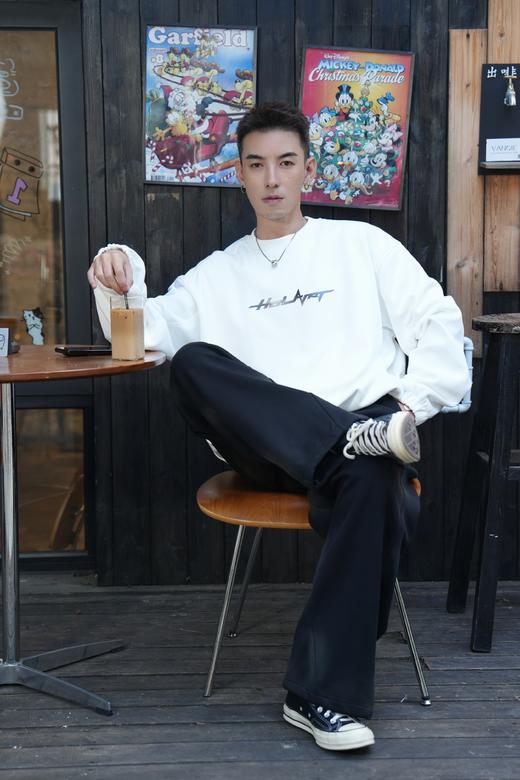 W532164339极简印花圆领卫衣 商品图2