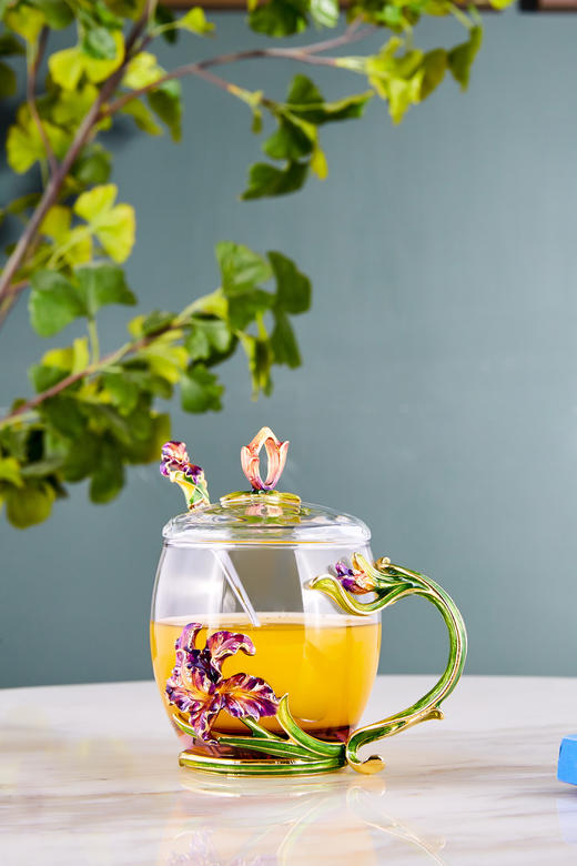 幸福鸢尾水杯三件套 商品图3