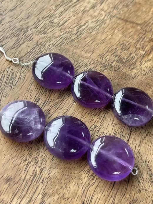 紫水晶扁圆珠首饰三件套组，顺丰包邮 商品图14