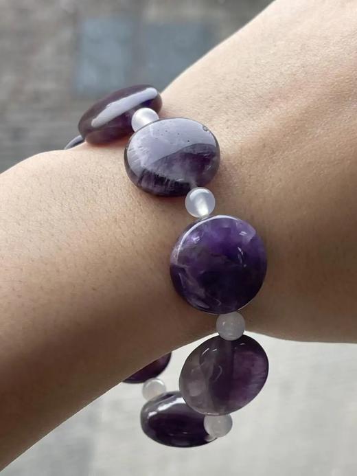 紫水晶扁圆珠首饰三件套组，顺丰包邮 商品图3