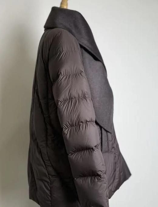 现货秒发~附围巾绗缝花苞型羽绒服 商品图5