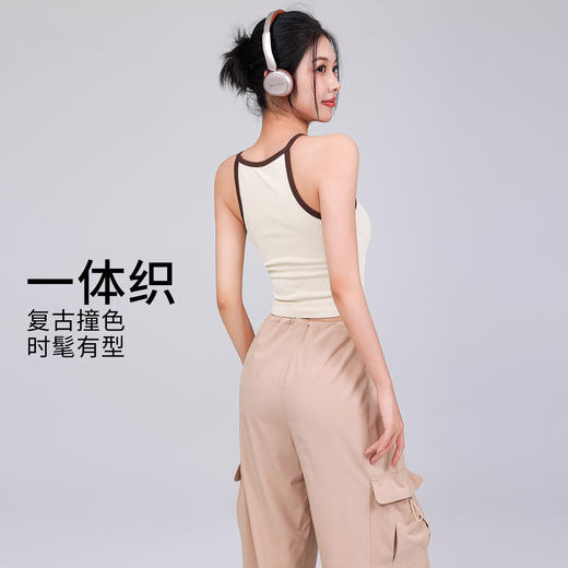跃牌【安琪拉系列】运动内衣女固定杯美背跑步训练瑜伽服背心防震普拉提健身文胸WX2481 商品图1