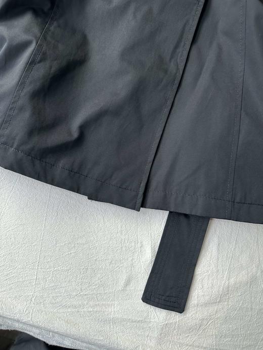 贝壳三 气质百搭正肩收腰显瘦风衣双排扣棉质中长款外套C110820 商品图13