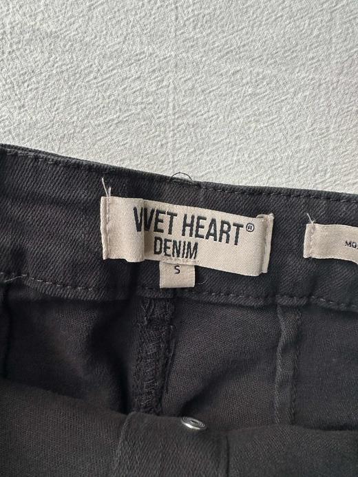 贝壳三 高腰纯色简约排扣牛仔裙小A字微包臀遮肉半身裙C110821 商品图3