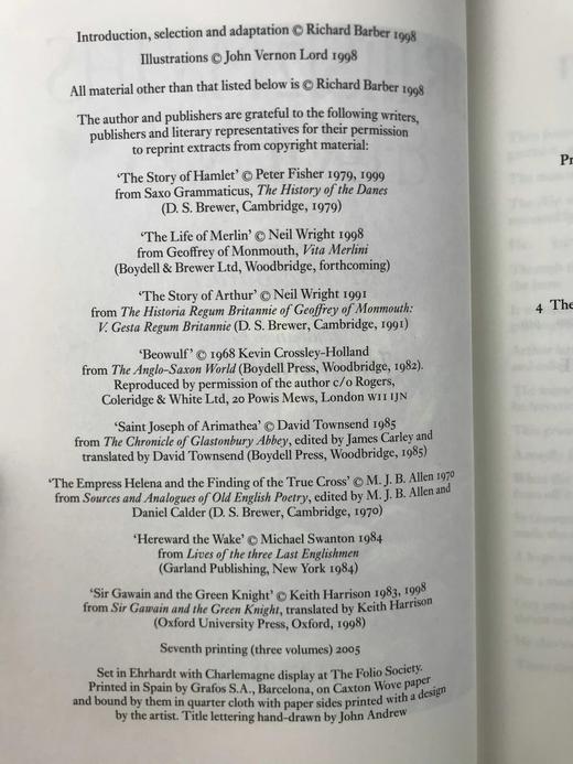 不列颠神话与传说（全3卷） 配插图 弗里欧书社函装本 商品图5