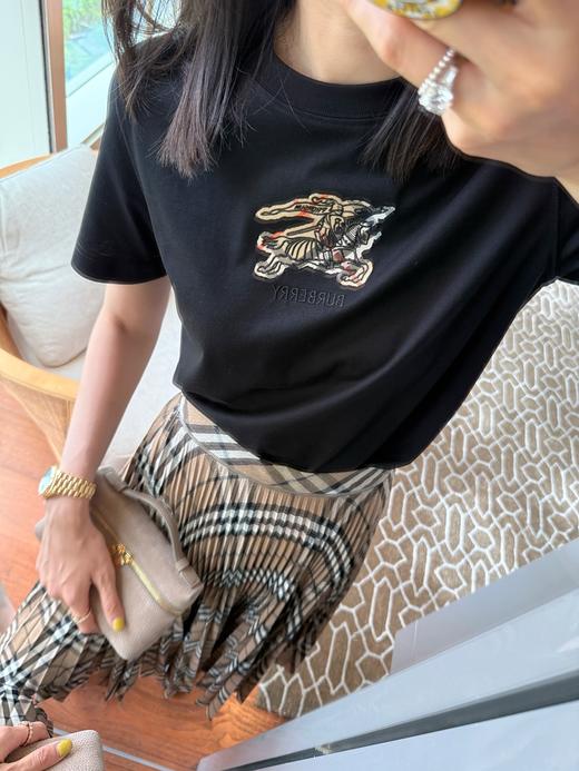 巴宝莉 5年新品 格纹骑士徽标T恤 (KX*MM) 商品图4