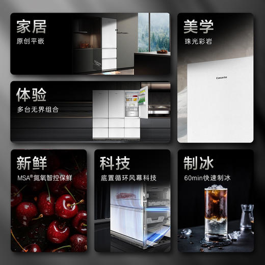 卡萨帝（Casarte）冰箱 BCD-415WGCD3AGWTU1 商品图4