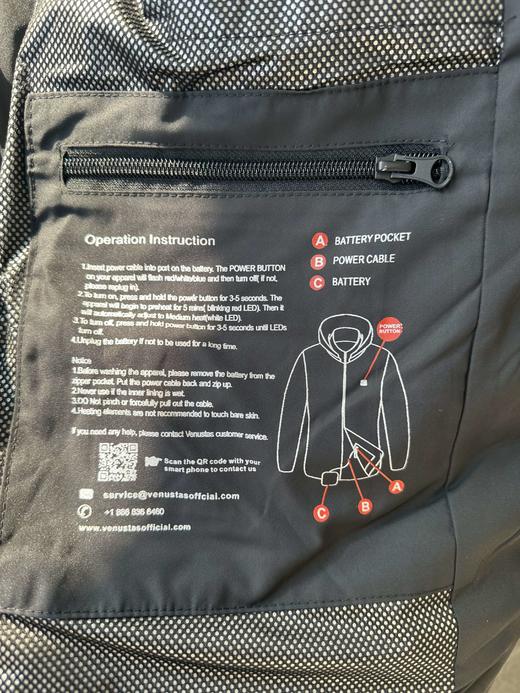 贝壳三 工装风口袋宽松厚实连帽羽绒服女中长款百搭棉服C110808 商品图7