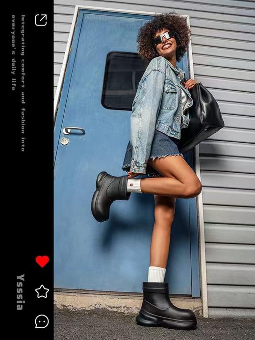 【春上新】【清仓】9楼母婴生活馆 亚束小丑鞋女外穿防滑厚底雨天家居大头鞋 吊牌价：199.9元 活动价：55元/双~99元/2双 商品图4