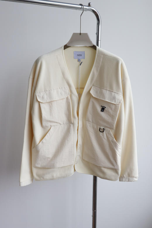 N.T.C 诺D卡 白帆日系全开襟多口袋摇粒绒情侣款外套 WT923 商品图10