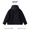 250511SDSA秋冬新款痞帅男装潮牌简约拼接拉链立领连帽鹅绒服外套百搭 商品缩略图5