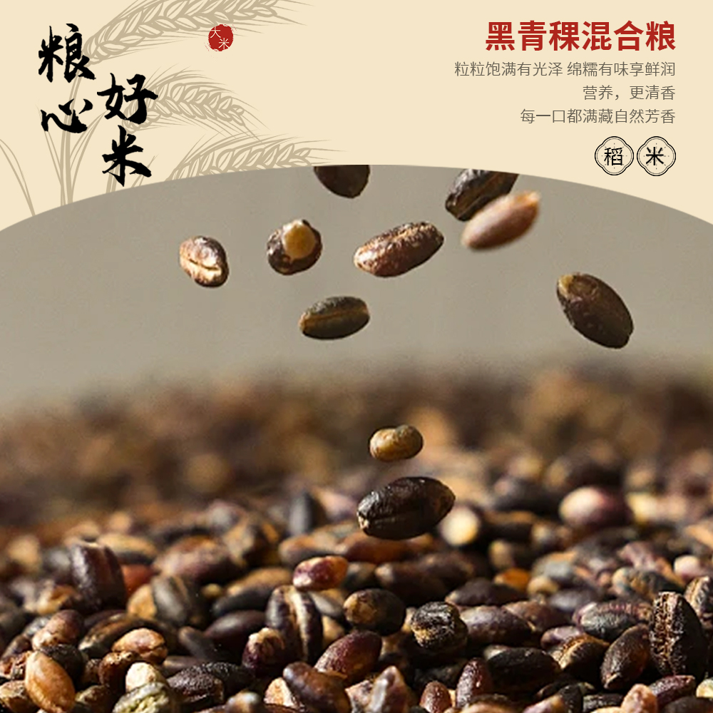 黑青稞混合粮