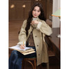 鹿向南「文诗入画」气质复古英伦风风衣女秋冬小众高级卡其色外套 商品缩略图3