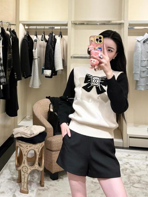 XY39-香奈儿25n coco neige滑雪系列蝴蝶结针织毛衣毛衣（PG*MM） 商品图4