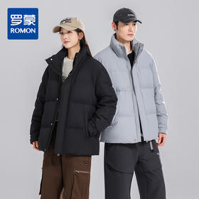 【90鸭绒】罗蒙冬季男女同款情侣羽绒服加厚保暖休闲舒适百搭外套