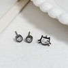 KT猫镂空镶钻耳钉精致气质耳饰-纪念日百货门店同款167596272 商品缩略图2