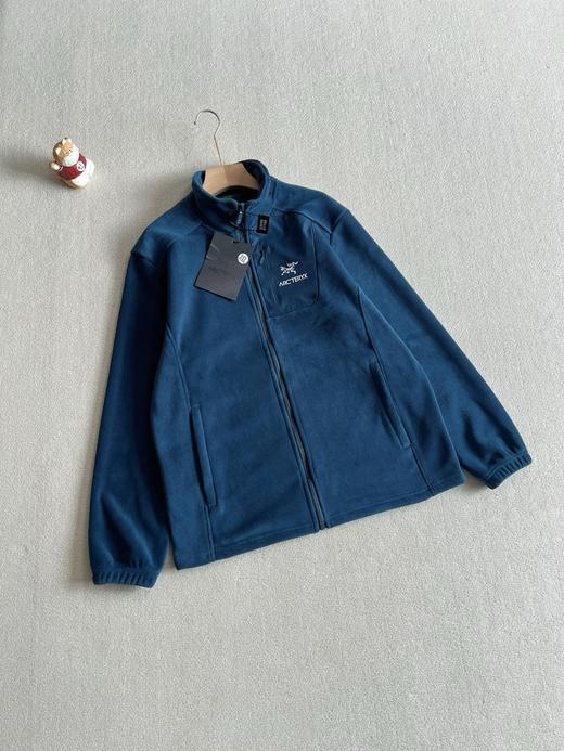 茑家 秋冬男士伐木口袋拼接抓绒外套摇粒绒中间层。 商品图2