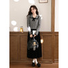 鹿向南「烟雨蒙蒙」法式气质灰色毛衣女秋装高级显瘦长袖短款上衣 商品缩略图3