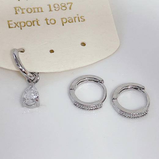 不规则耳钉岩溶小挂坠简约韩版配饰-纪念日百货门店同款167596299 商品图1