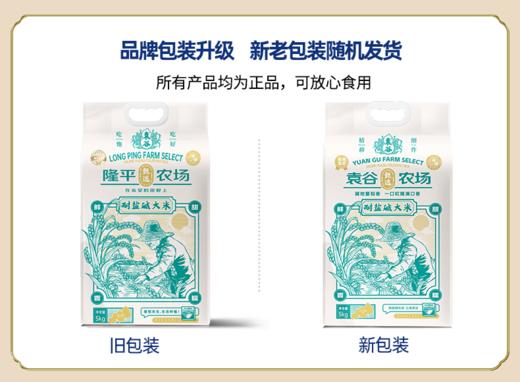 袁谷隆平芯米耐盐碱大米5kg东北大米盘锦粳米10斤真空装当季新米 商品图5