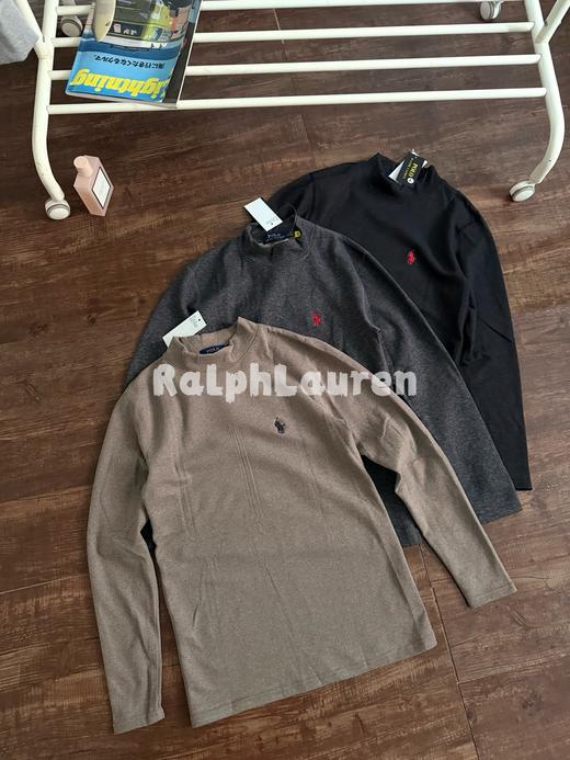 拉夫家自发热双面德绒面料四面弹半高领打底衫 商品图0