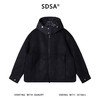 250511SDSA秋冬新款痞帅男装潮牌简约拼接拉链立领连帽鹅绒服外套百搭 商品缩略图1