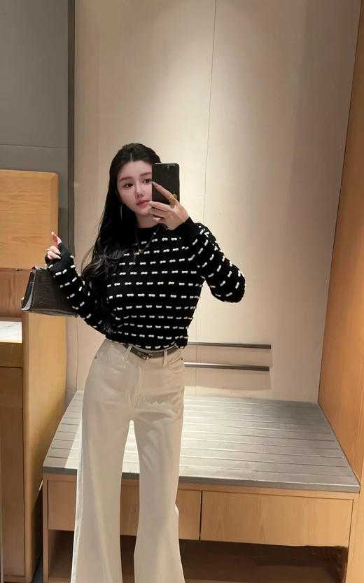香奈儿 25秋冬新款蝴蝶结针织毛衣（TM） 商品图2