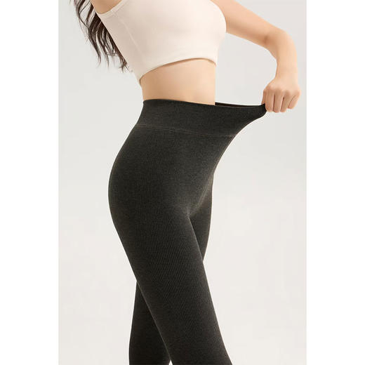 棉竖条女保暖瘦腿外穿哑光连裤袜350g-纪念日百货门店同款164696041 商品图2