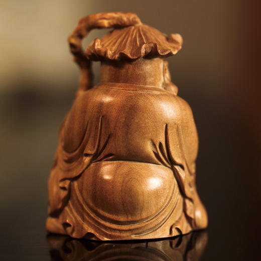 【青山特惠】老山檀香 | 和气生财·弥勒 摆件 一木雕成 b40 商品图6