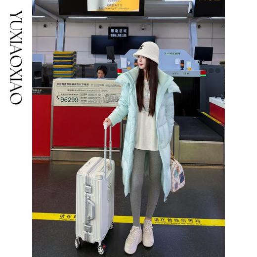 余潇潇【周末企划】莱赛尔绵羊毛混纺百搭保暖弹力高腰小脚打底裤 商品图4