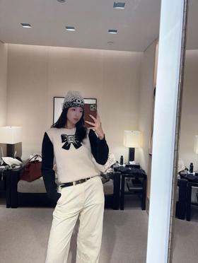 XY39-香奈儿25n coco neige滑雪系列蝴蝶结针织毛衣毛衣（PG*MM）